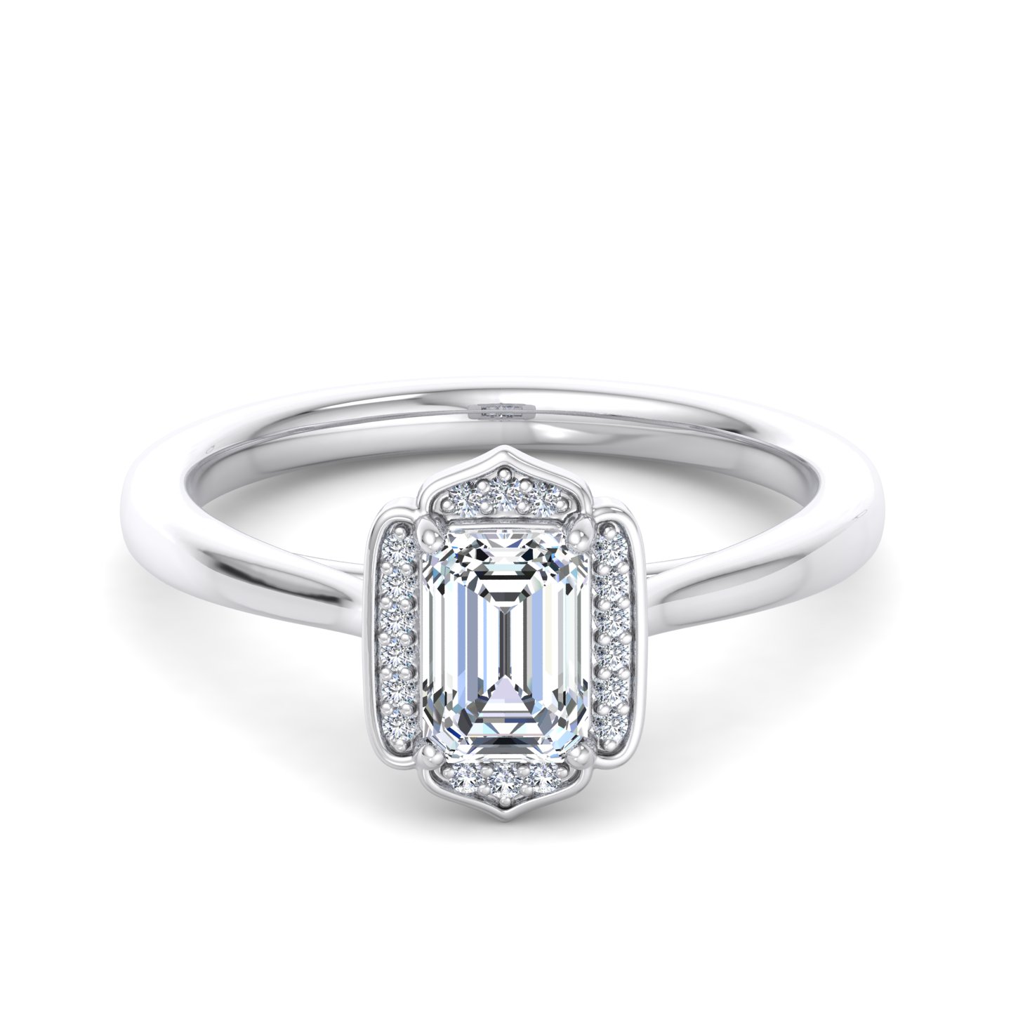 Korman Signature Lennon Halo Engagement Ring Setting